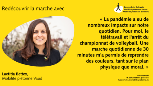 « La pandémie a eu de nombreux impacts sur notre quotidien. Pour moi, le télétravail et l'arrêt du championnat de volleyball. Une marche quotidienne de 30 minutes m'a permis de reprendre des couleurs, tant sur le plan physique que moral. »