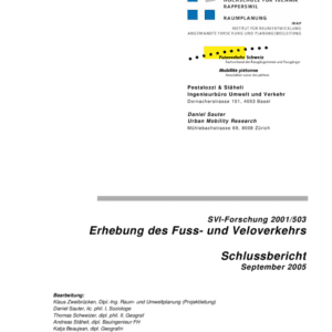 thumbnail of bericht_0509_svi_erhebungen_fussvelo